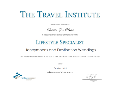 Honeymoons and Destination Weddings